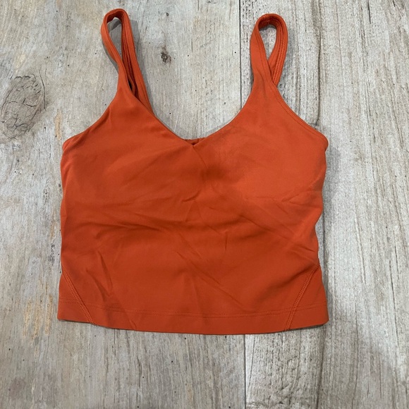 Orange Lululemon Align tank top size 0 - Picture 2 of 2